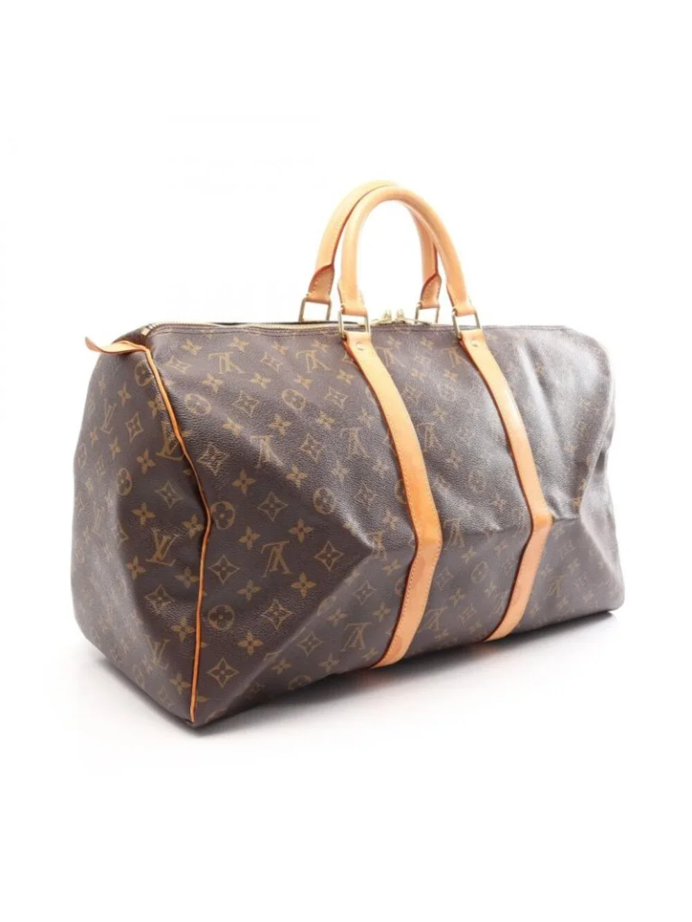 Louis Vuitton Boston Bag Keepall 50 Canvas Leather